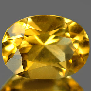 Unheated 0.80 Ct. Natural Gemstone Clean Yellow Citrine Oval Shape From Brazil