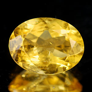 1.17 Ct. Oval Natural Yellow Citrine Unheated Brazil