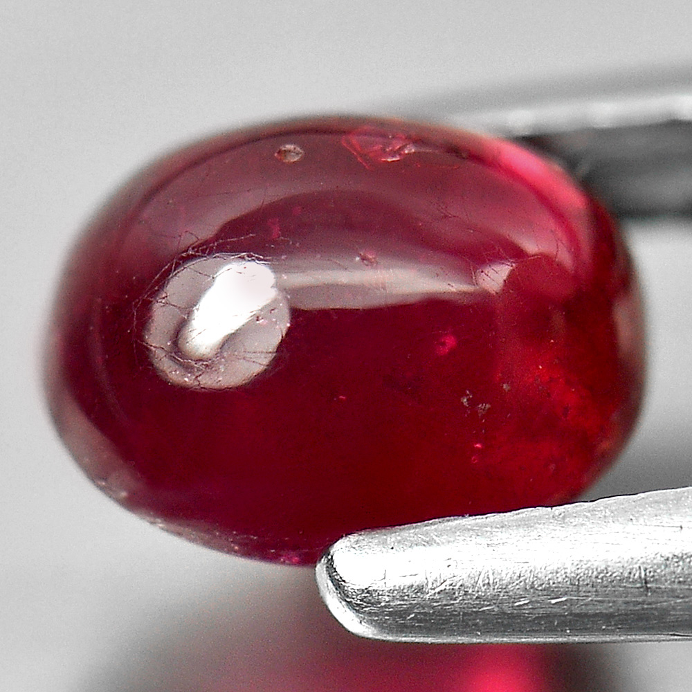 1.33 ct. Oval Cab Cabochon Natural Red Pink Ruby