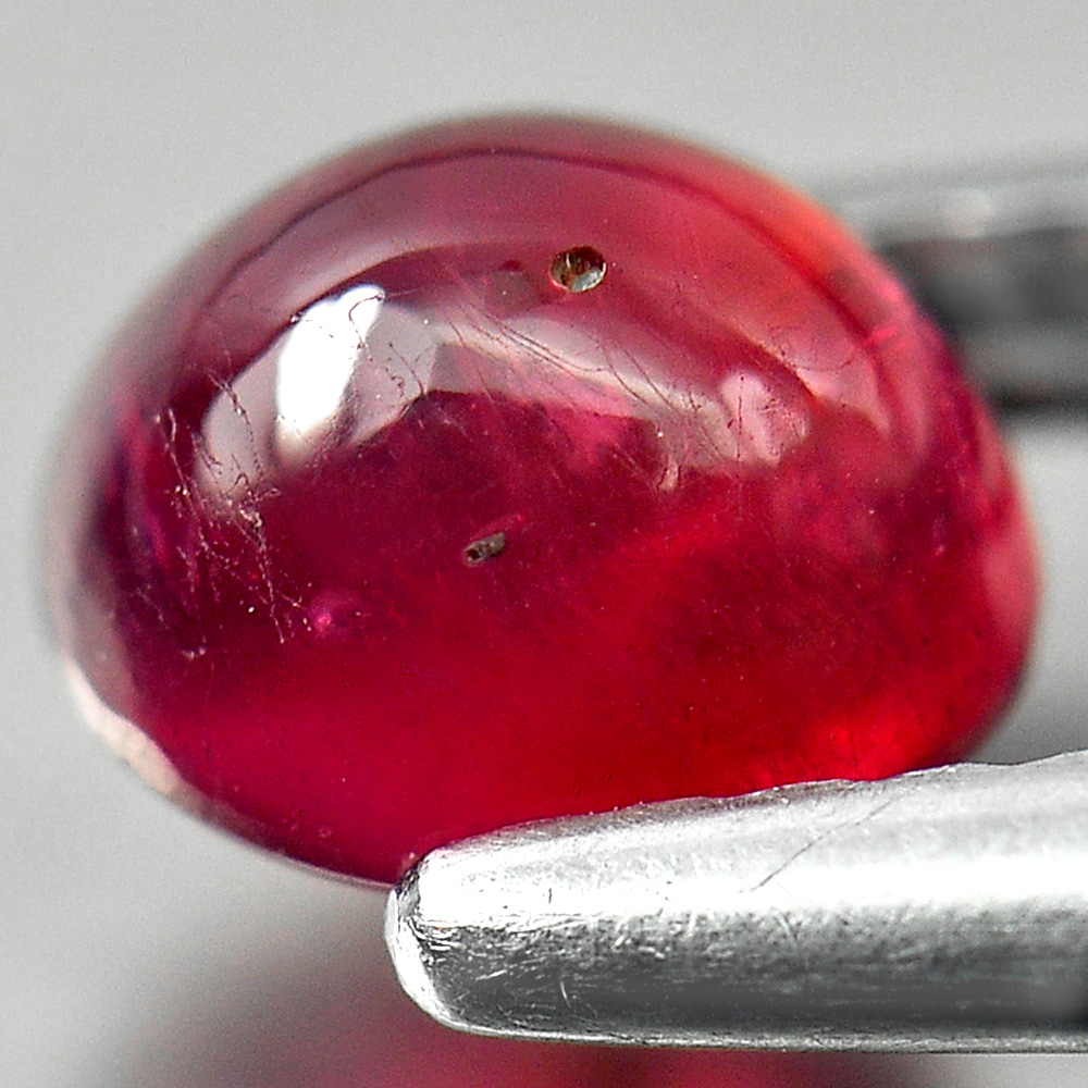 1.34 Ct. Oval Cabochon Natural Red Pink Ruby Madagascar