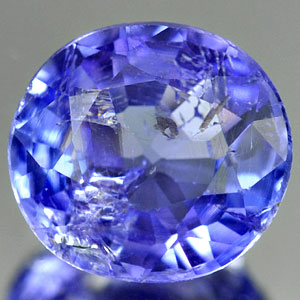 0.74 Ct. Oval Shape Natural Violet  BlueTanzanite Gem