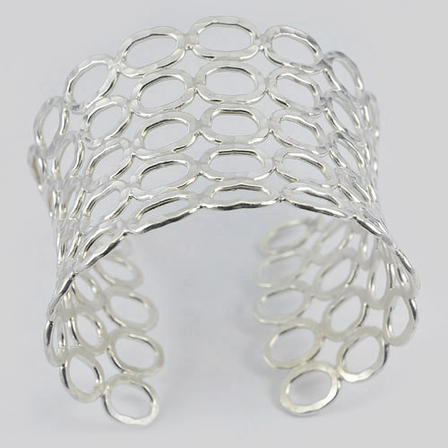 Good Design 77.00 G. Silver Sterling 70 Adjustable Bangle Jewelry