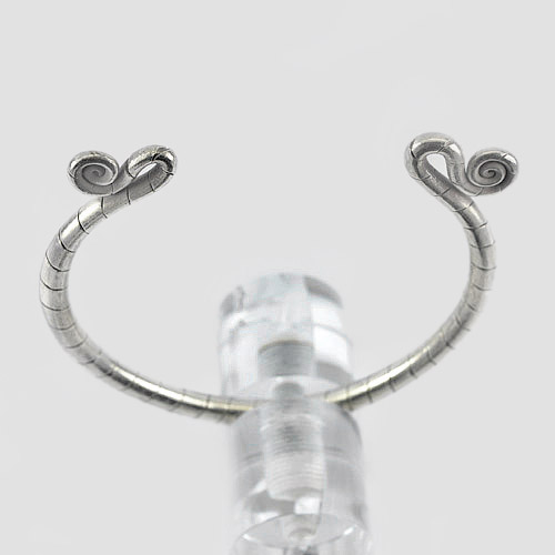 Good Design 36.40 G. Silver Sterling 70 Adjustable Spiral Bangle Jewelry