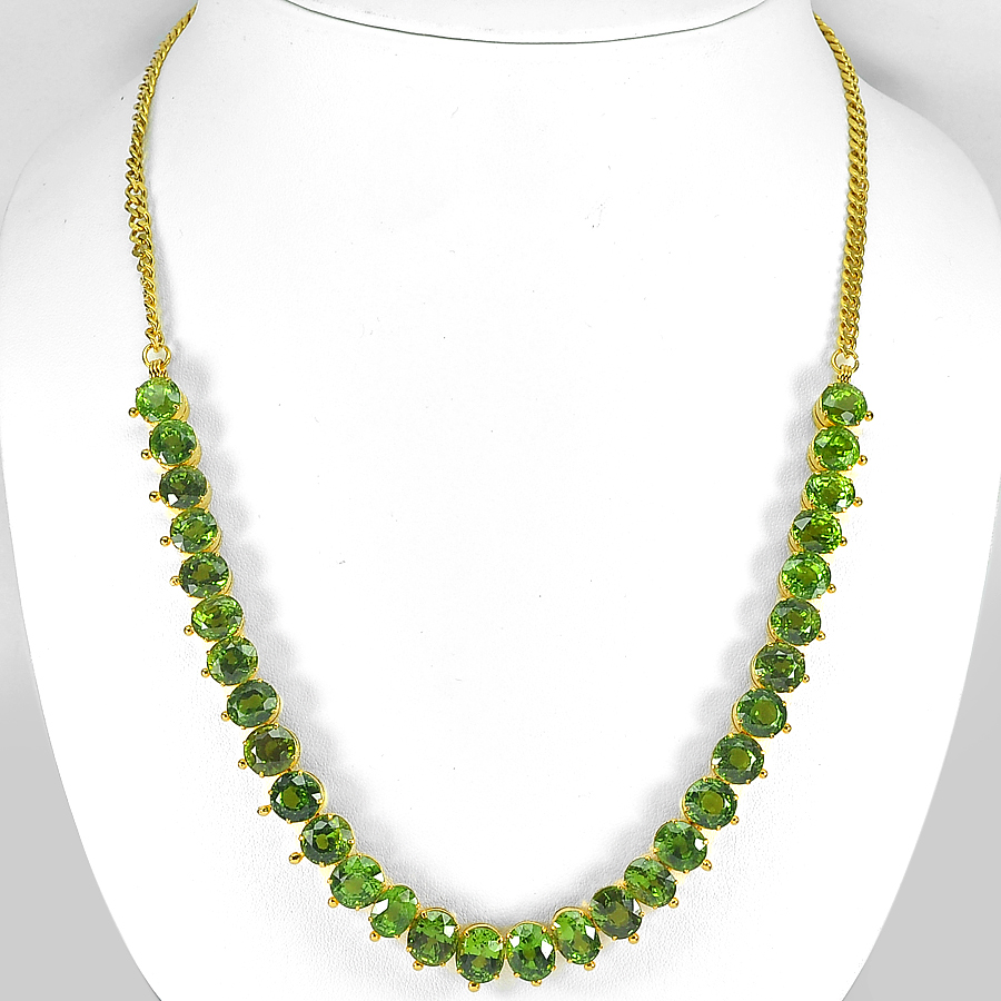 170.45 Ct. Clean Natural Green Peridot Nickel Necklace