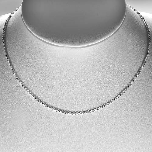 1 Pc. / $ 17.99 Wholesale Natural 925 Sterling Silver Jewelry Necklace Length 18