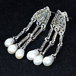 Captivate Pearl 925 Sterling Silver Jewelry Earrings