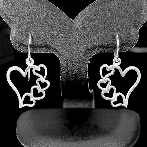 Alluring 2.34 G. Wholesale 925 Sterling Silver Jewelry  Earrings Thailand