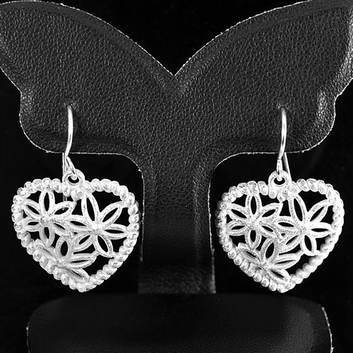 1 Pc. /$20.99 Wholesale Natural 925 Sterling Jewelry Jewel Earrings Heart Shape