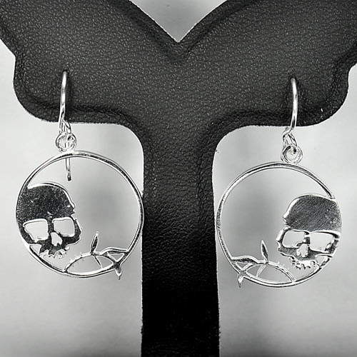 1 Pc. / $ 9.69 Delightful Wholesale Natural 925 Sterling Silver Jewelry Earrings
