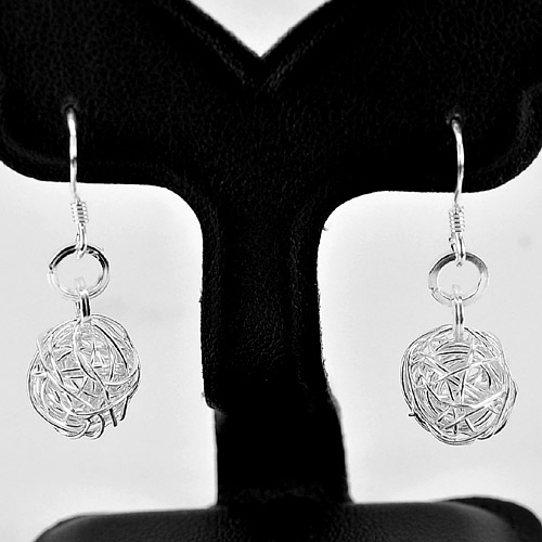 ‍1 Pc. /$15.99 Wholesale Beauty Natural 925 Sterling Silver Jewelry Earrings