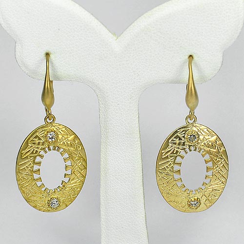 1 Pc. / $ 7.34 Wholesale Charming 70 Sterling Yellow Silver Jewelry Earrings