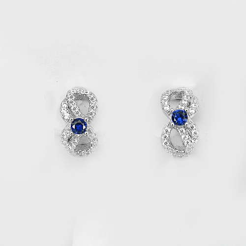 New Women Fashion Real 925 Sterling Silver Jewelry Loop Earrings Ribbon Earrings