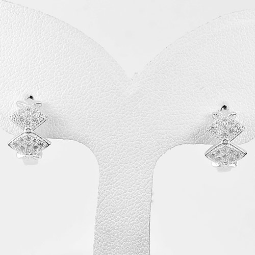 Beautiful Design 925 Sterling Silver Jewelry Loop Earrings