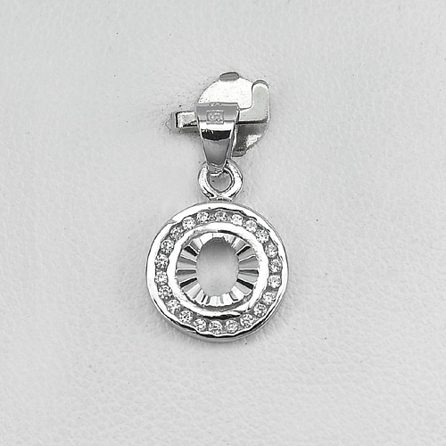 925 Sterling Silver Jewelry Initial Alphabet O in Circle Pendant