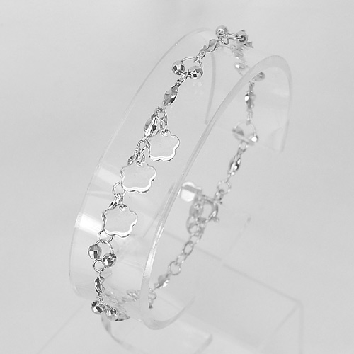 Beautiful Real 925 Silver Sterling Jewelry Bracelet Length 7 Inch.