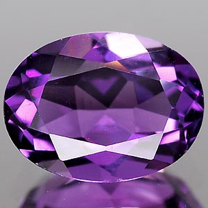 Unheated 1.16 Ct. Oval Natural Violet Amethyst Brazil