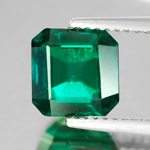 1.83 Ct. VVS Green Emerald Created Gem Russia Unheated