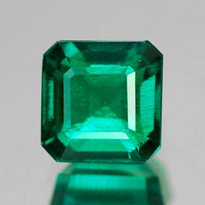 1.60 Ct. Ravishing Green Emerald Created Octagon Shape Unheated