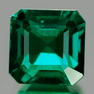 1.54 Ct. VVS Octagon Green Emerald Created Russia