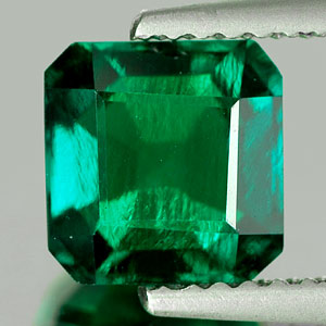 1.61 Ct. Alluring Octagon Cut Green Emerald Created Unheated