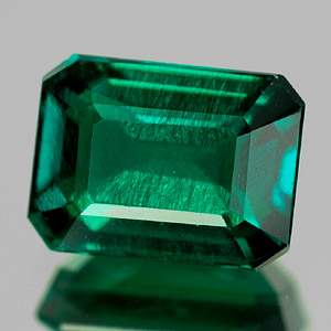 Unheated 1.66 Ct. VVS Green Emerald Created Russia