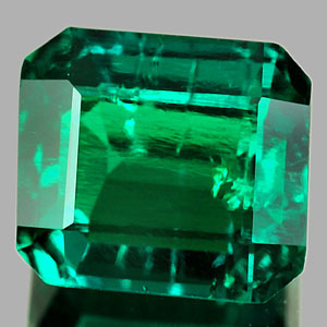 1.68 Ct. Octagon Green Emerald Created Unheated