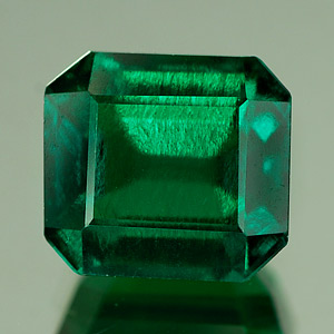 Unheated 1.99 Ct. VVS Green Emerald Created Russia