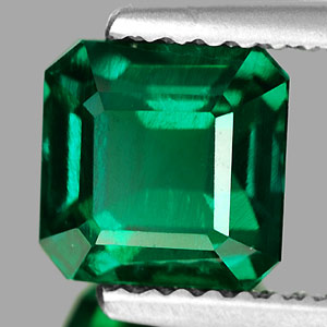 1.64 Ct. VVS Octagon Green Emerald Created Russia