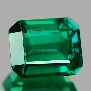 1.31 Ct. VVS Octagon Green Emerald Created Russia