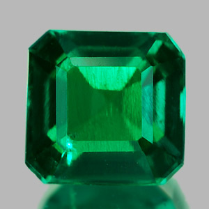 1.06 Ct. VVS Octagon Green Emerald Created Gem Russia