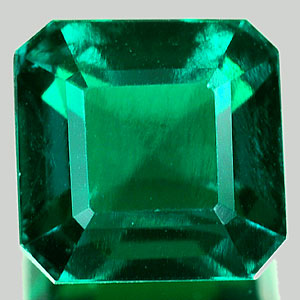 1.50 Ct. VVS Octagon Green Emerald Created Russia