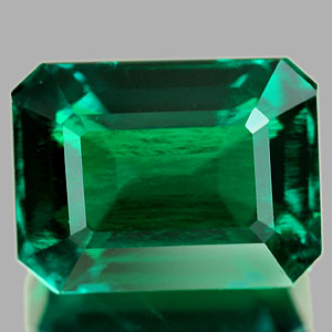 1.73 Ct. Attractive Octagon Shape Green Emerald Created Unheated
