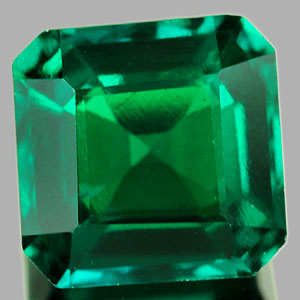1.28 Ct. VVS Octagon Green Emerald Created Russia