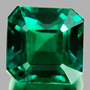 1.37 Ct. VVS Octagon Green Emerald Created Russia