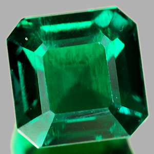 1.29 Ct. VVS Octagon Green Emerald Created Russia