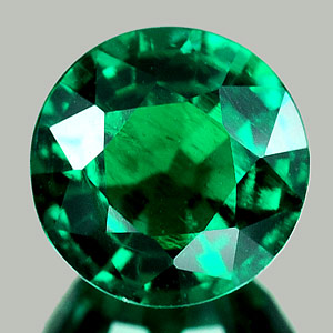 1.30 Ct. 7.1 Mm. Round Green Emerald Created Russia