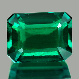 1.60 Ct. VVS Octagon Green Emerald Created Russia