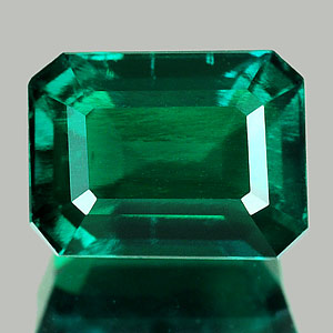 1.74 Ct. VVS Octagon Green Emerald Created Russia