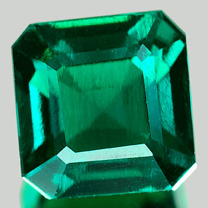 1.62 Ct. VVS Octagon Green Emerald Created Russia