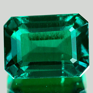 1.82 Ct. VVS Octagon Green Emerald Created Gem Russia