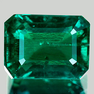 1.79 Ct. Ravishing Green Emerald Created Octagon Shape Unheated