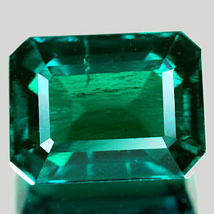 1.77 Ct. Vivid Octagon Shape Green Emerald Created Unheated