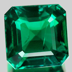 1.06 Ct. VVS Octagon Green Emerald Created Russia