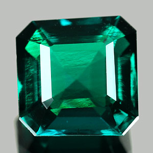1.91 Ct. VVS Octagon Green Emerald Created Gem Russia