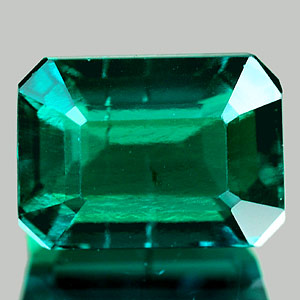 1.73 Ct. VVS Octagon Green Emerald Created Gem Russia