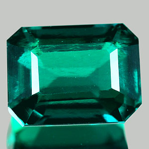1.81 Ct. VVS Octagon Green Emerald Created Gem Russia