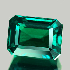 1.69 Ct. VVS Octagon Green Emerald Created Russia