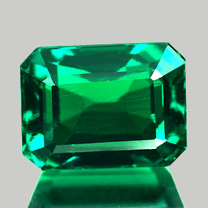 1.81 Ct. VVS Octagon Green Emerald Created Russia
