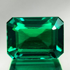 1.82 Ct. VVS Octagon Green Emerald Created Russia