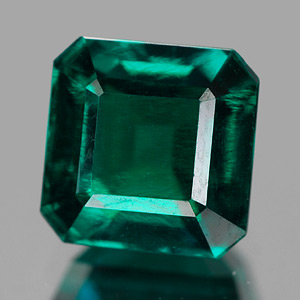 1.54 Ct. VVS Octagon Green Emerald Created Russia